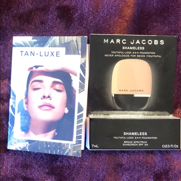 Marc Jacobs Other - Tan luxe and Marc Jacobs shameless, travel size
